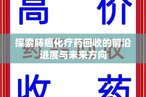 银川探索肺癌化疗药回收的前沿进展与未来方向
