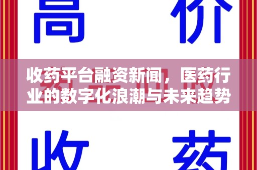 银川收药平台融资新闻，医药行业的数字化浪潮与未来趋势